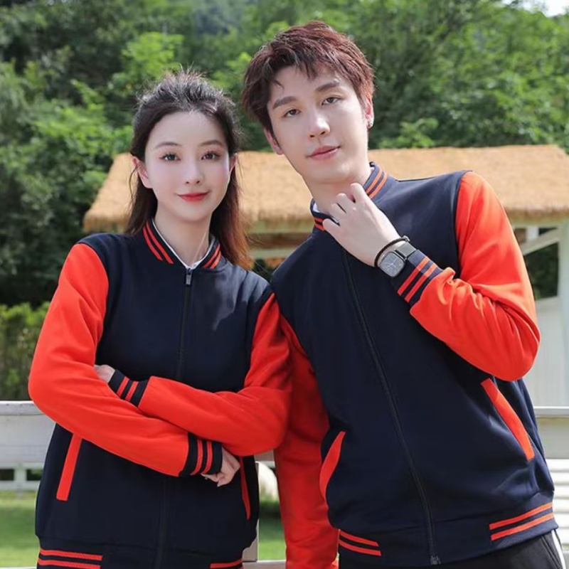 LLFZ-2255 cremallera béisbol traje delgado versión coreana para hombres y mujeres con el mismo estilo details Picture