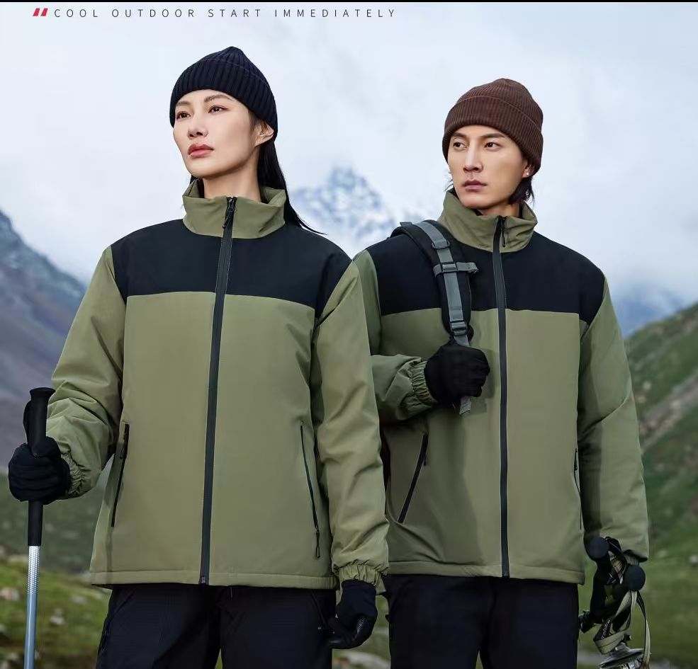 LLFZ-8819 one-piece thickened stand-up collar super soft down jacket