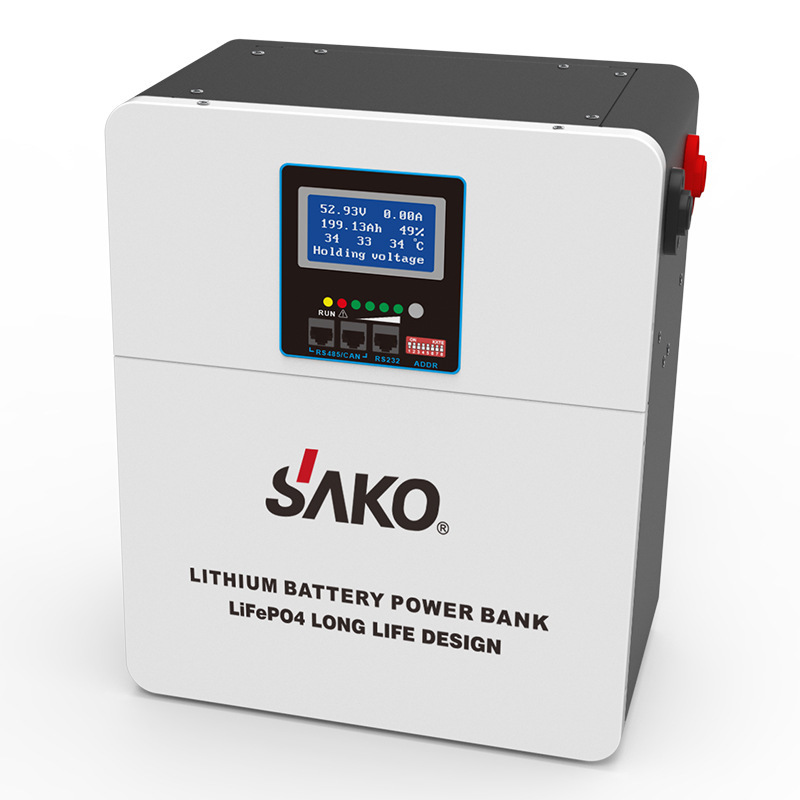 SAKO lithium iron phosphate solar energy storage power equipment, photovoltaic energy storage all-in-one machine, lifepo4 lithium battery, 51.2v wall-mounted household energy storage lithium iron phosphate battery Item Picture