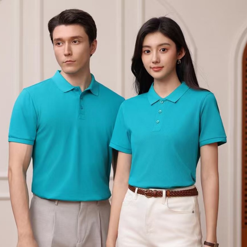 LLFZ-2988 Nano all-cotton lapel short-sleeved shirt (slit hem) men's polo shirt custom-made Application Scenario