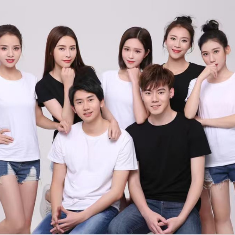 LLFZ-1002 Activity uniform, cultural T-shirt, round color cotton, round neck, short sleeve Application Scenario