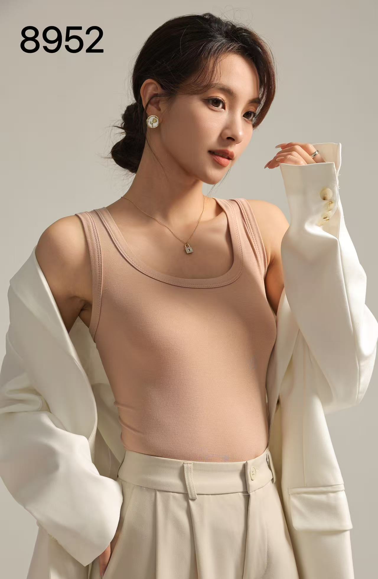 背心吊带/背心/体恤背心/吊带背心美背/打底细节图