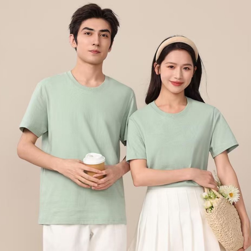 LLFZ-022 combed pure cotton shoulder T-shirt (Non-individual packaging) Short-sleeved workwear T-shirt Specification image