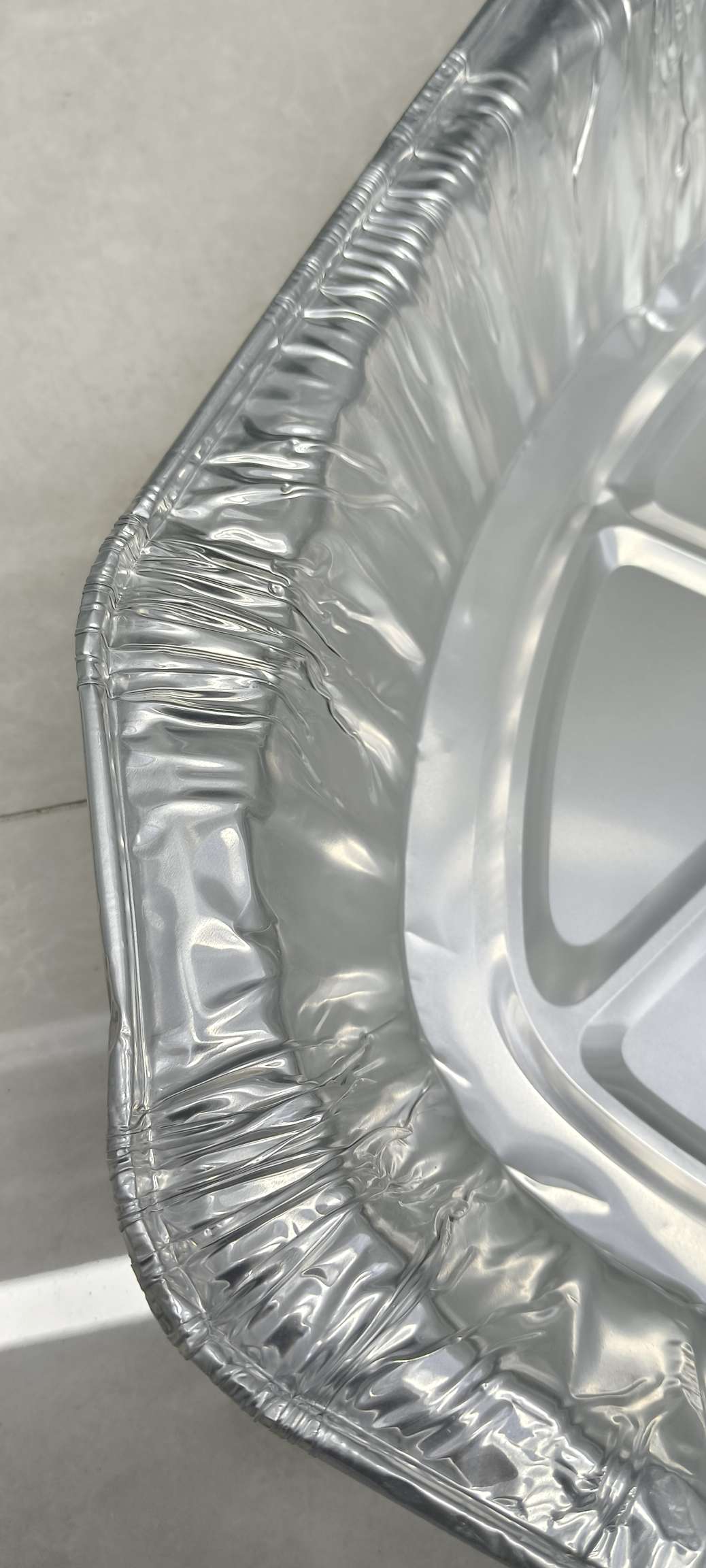 AF4450 disposable household aluminum foil container, large-sized roast chicken, aluminum foil sealed and fresh-keeping, 445*345*80mm detail image 4