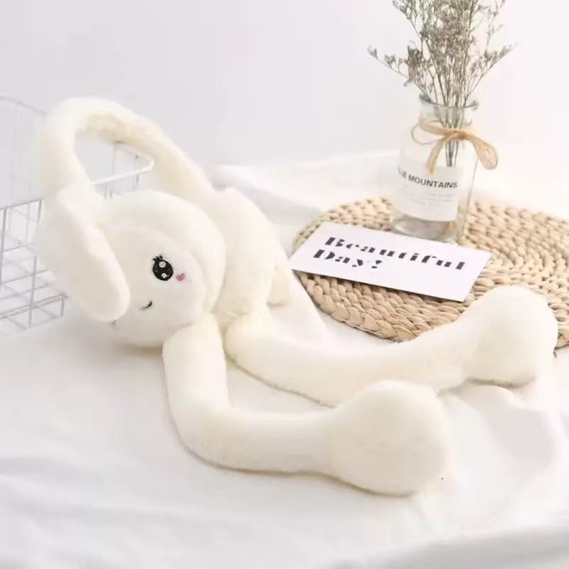 Cute plush folding warm ear cups for girls and boys, winter fluffy ear bags for cold protection, adjustable ear warmth and ear protection Specification image