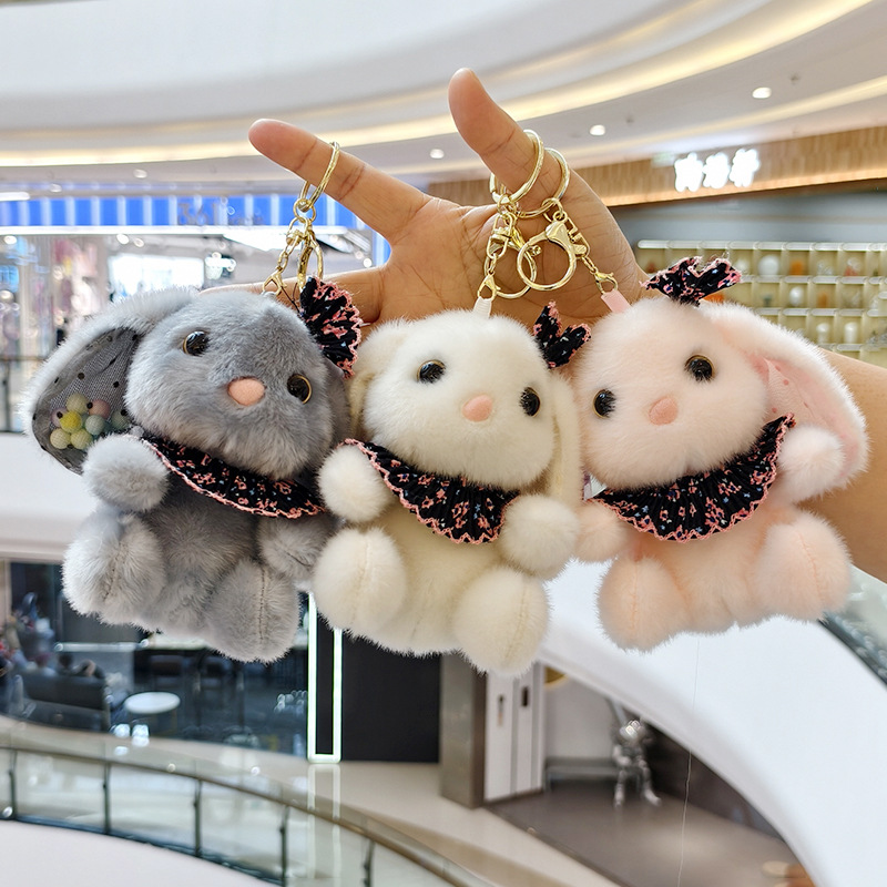 Colorful ball scarves, creative 4-inch plush pendants, claw machines, dolls, key pendants, car schoolbags, hanging decorations, gifts, cartoon transformation keychains, dress-up dolls, plush toys, cute wholesale