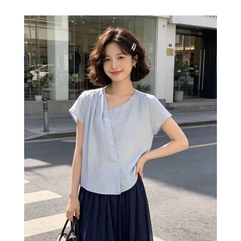 T恤/打底衫女长袖韩版/服装/夏天短袖女白T/t恤女宽松韩版产品图