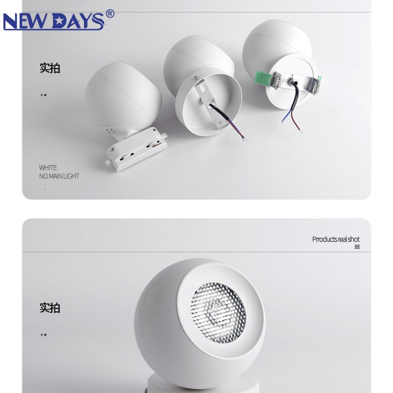 مصابيح Newdays Newdays المضيئة التي تعمل بالضوء، والمصابيح الضوئية الضوئية العابرة للحدود من طراز LED المدمجة في مصابيح الشعاع المغنطيسي للممرات المدارية، والمصابيح ذات الإضاءة ذات الكفاءة في استخدام الطاقة Item Picture
