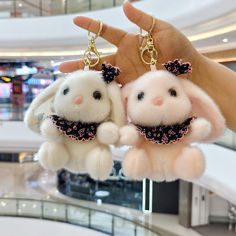 Colorful ball scarves, creative 4-inch plush pendants, claw machines, dolls, key pendants, car schoolbags, hanging decorations, gifts, cartoon transformation keychains, dress-up dolls, plush toys, cute wholesale Specification image