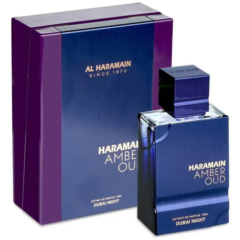 跨境热卖Haramain Amber Oud 中性香水 精美包装拉丝玻璃瓶香水中东阿拉伯厂家批发100ml