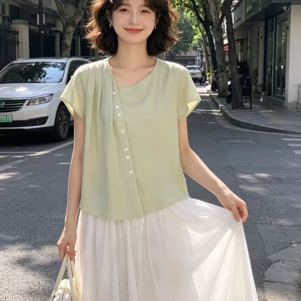 T恤/打底衫女长袖韩版/服装/夏天短袖女白T/t恤女宽松韩版细节图
