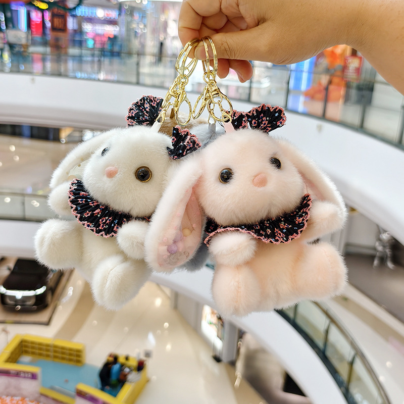 Colorful ball scarves, creative 4-inch plush pendants, claw machines, dolls, key pendants, car schoolbags, hanging decorations, gifts, cartoon transformation keychains, dress-up dolls, plush toys, cute wholesale Application Scenario