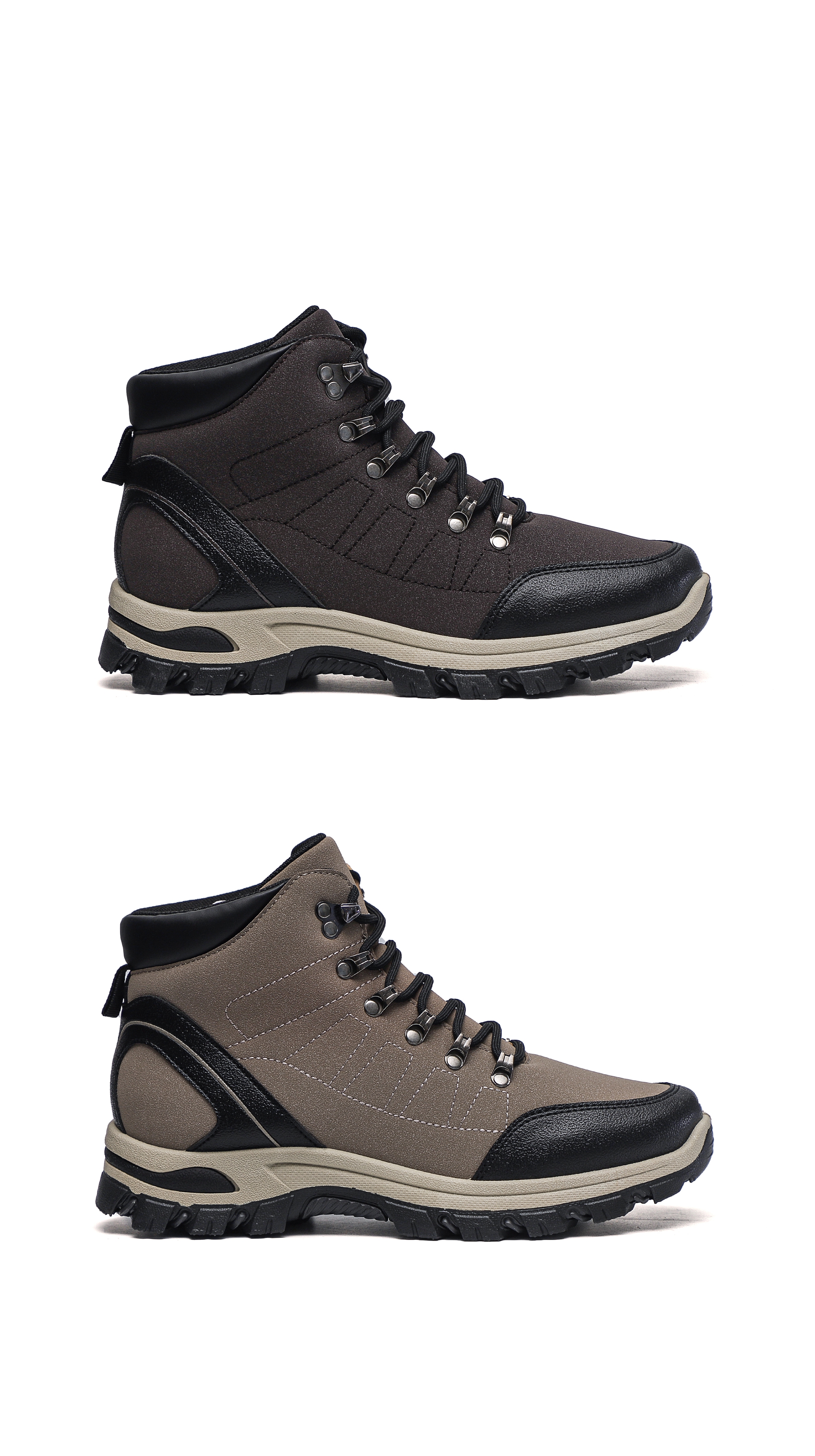 Summer outdoor men's hiking and mountaineering shoes, anti-slip breathable rain boots, men's professional mountaineering shoes Specification drawing