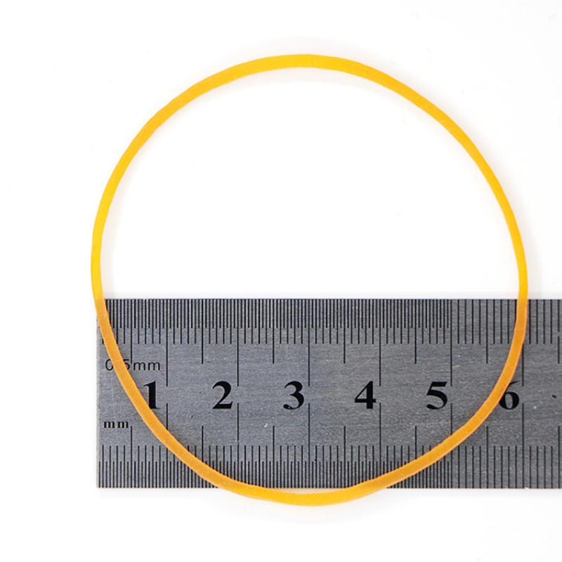 High-elasticity and durable industrial rubber band, cowhide band, environmentally friendly rubber ring, diameter 6cm, yellow rubber ring XYR Application Scenario