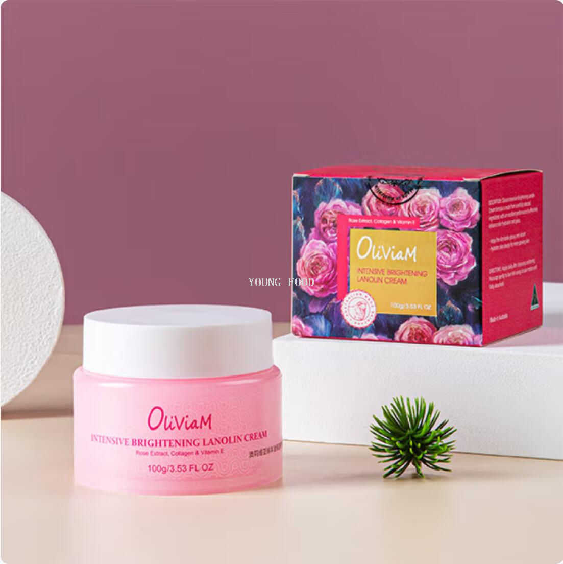 Free shipping! Australian imported skin care product: Olivia Lanolin Moisturizing Essence Cream 100g details Picture