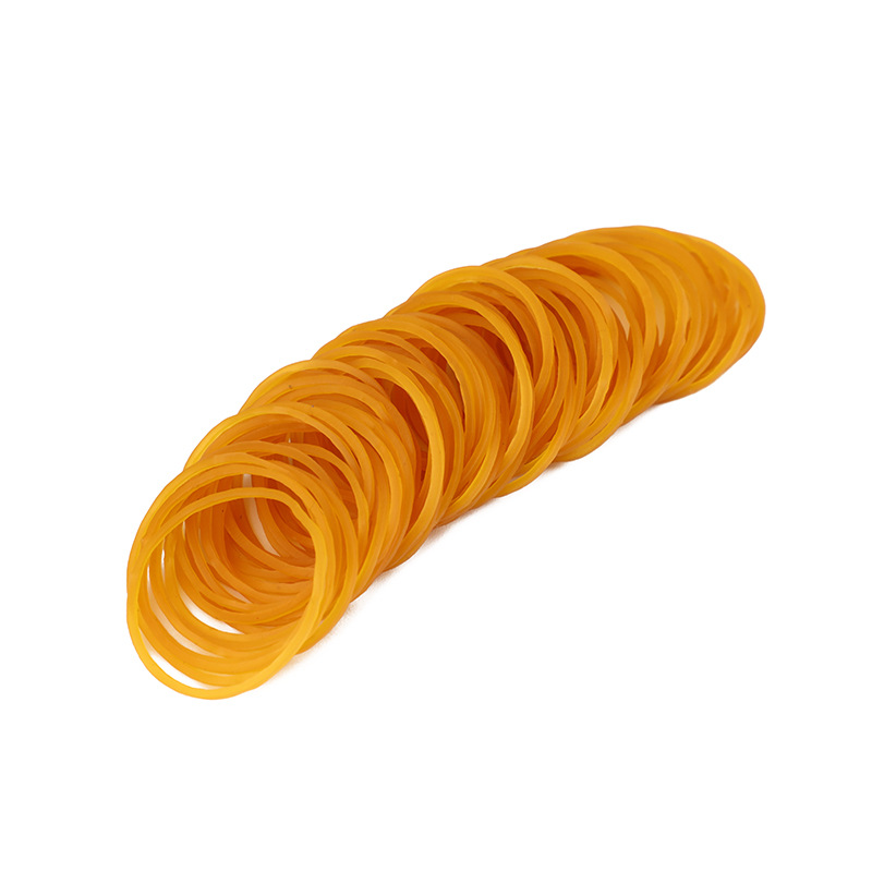 Extra thin and durable rubber bands, natural rubber bands, high-elasticity rubber rings, yellow rubber rings, thin rubber bands for office use Specification image
