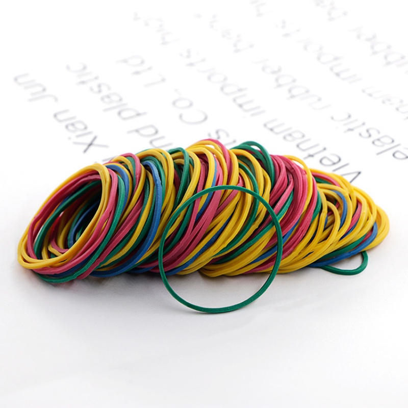 Silicone mushroom-shaped head, colored cowhide band, rubber ring, yellow thick rubber band details Picture