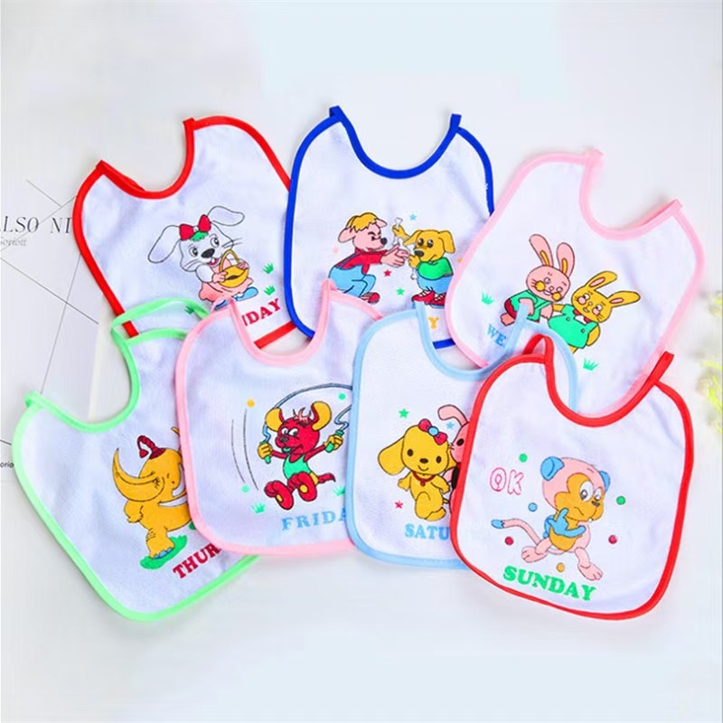 Baby saliva wipes, waterproof European and American style baby bibs for boys and girls, Class A, anti-spitting pure cotton bibs for newborns details Picture