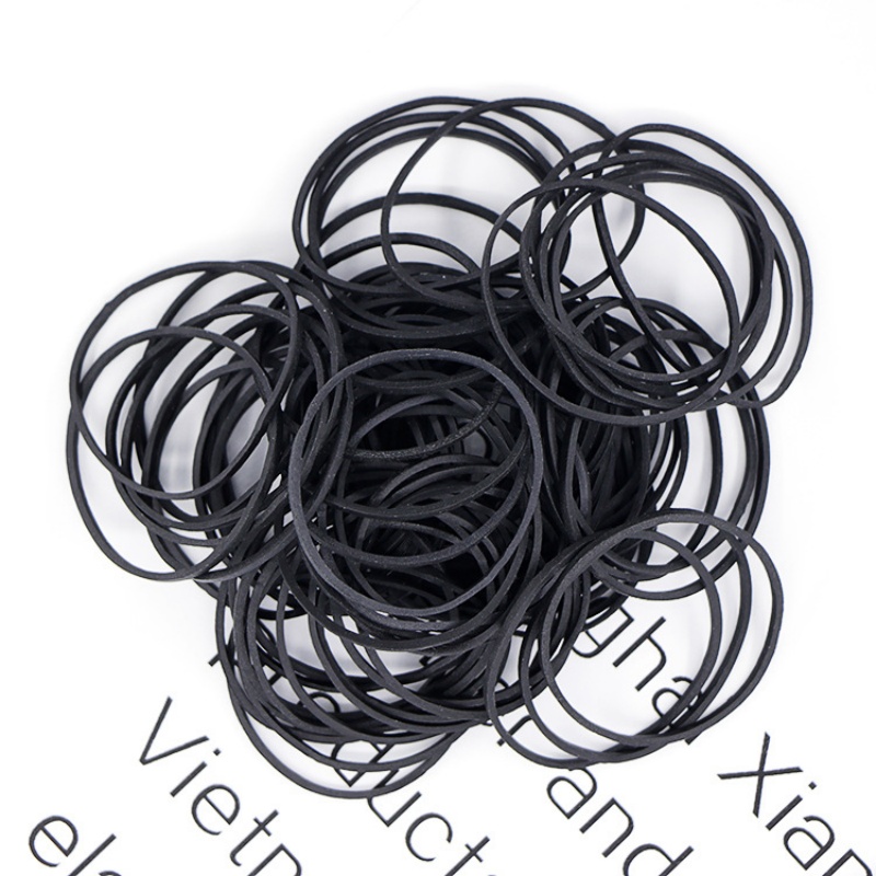 Silicone mushroom-shaped head, black rubber band, thick rubber band, yellow rubber ring