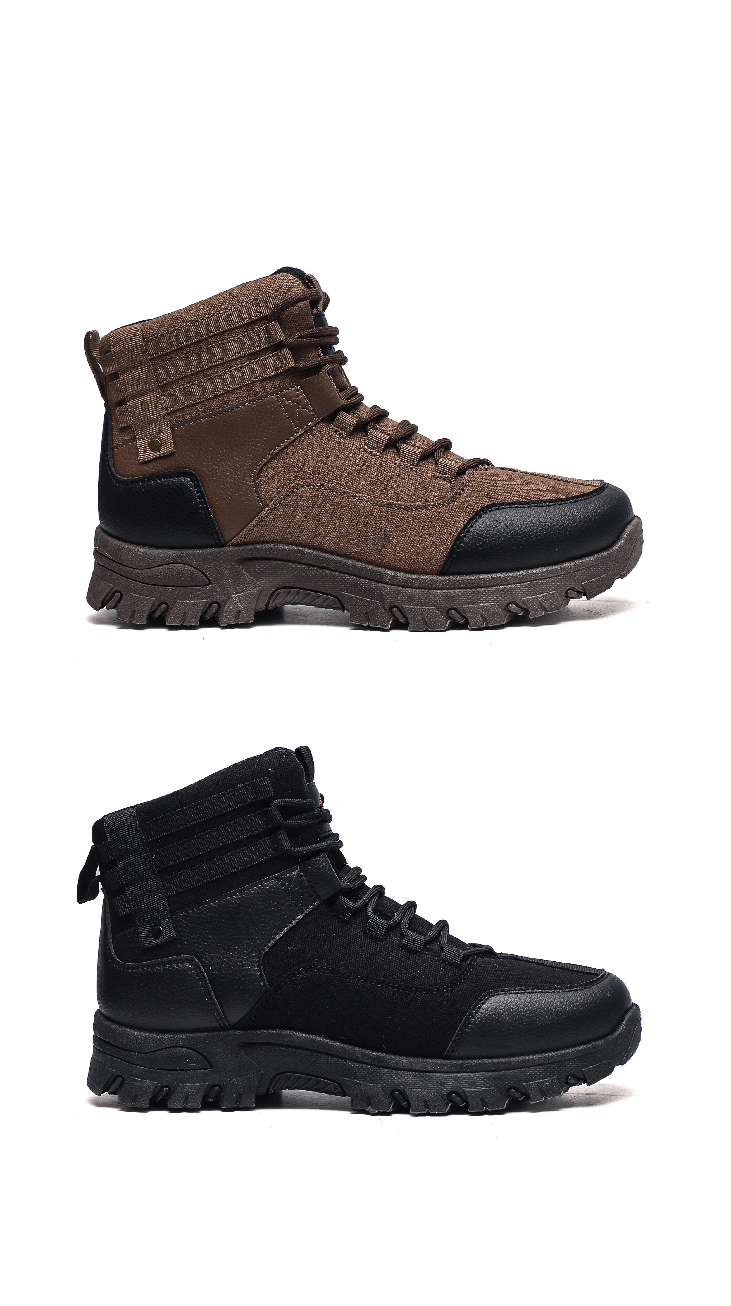 Summer outdoor men's hiking and mountaineering shoes, anti-slip and durable rain boots, men's breathable mountaineering shoes Specification drawing