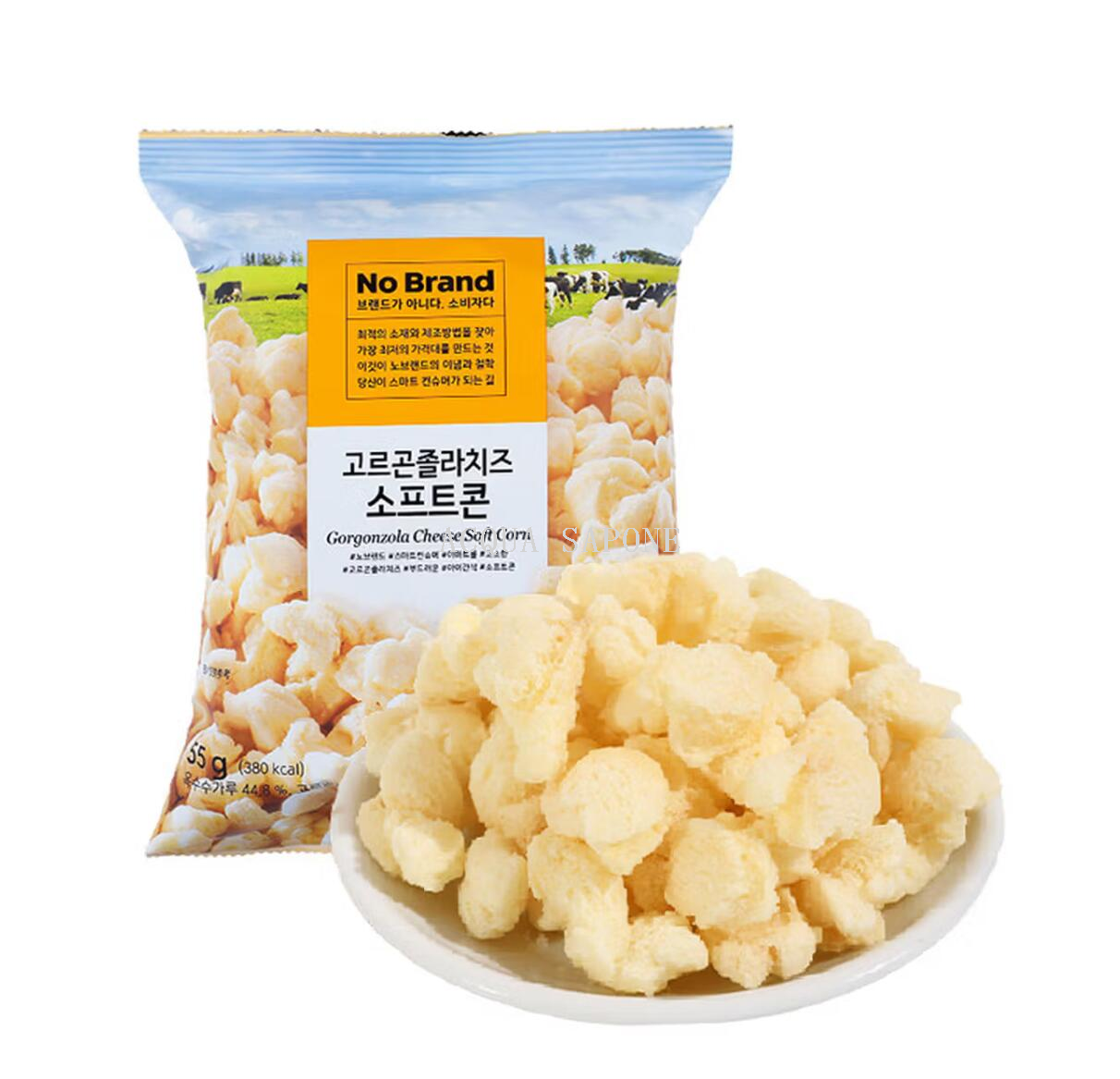 包邮！韩国进口休闲零食No Brand诺倍得冈谷佐拉芝士玉米卷55g