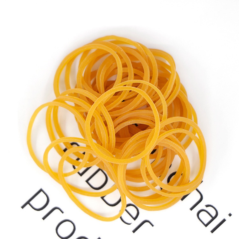 Wholesale high-elasticity yellow rubber bands, durable rubber rings, high-temperature resistant cowhide bands, industrial tensile rubber rings details Picture