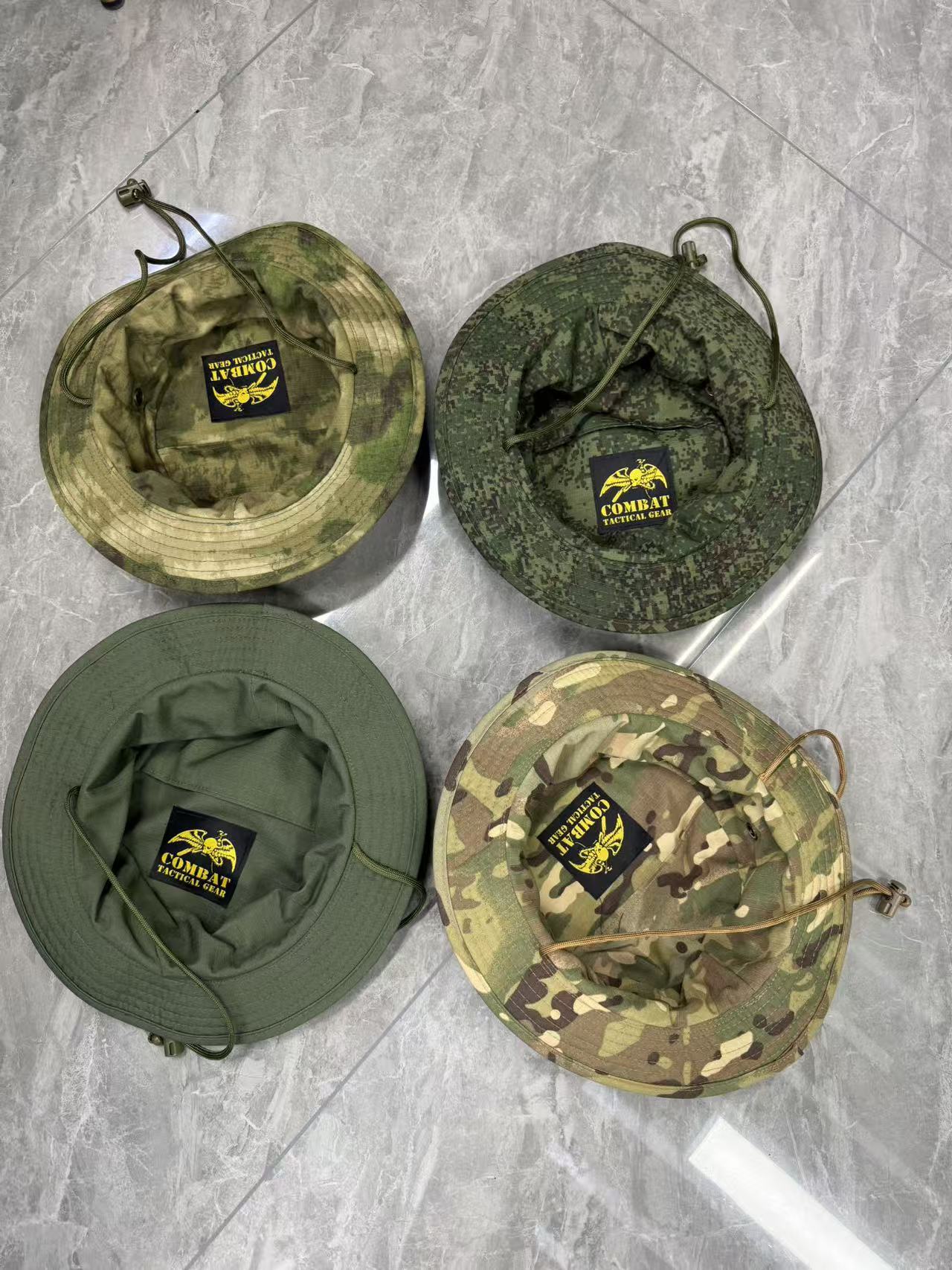 2026 New tactical camouflage Penney hat, outdoor mountaineering sun protection hat, military fan training round-brimmed hat, sun hat Item Picture