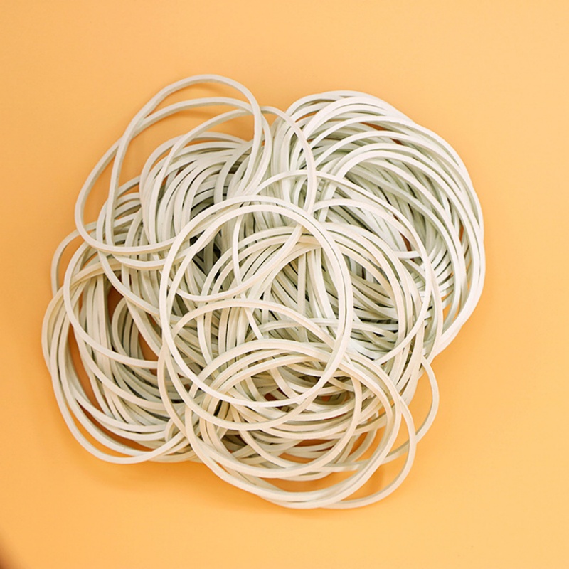 Silicone mushroom-shaped head rubber band, white and yellow thick rubber band rubber ring