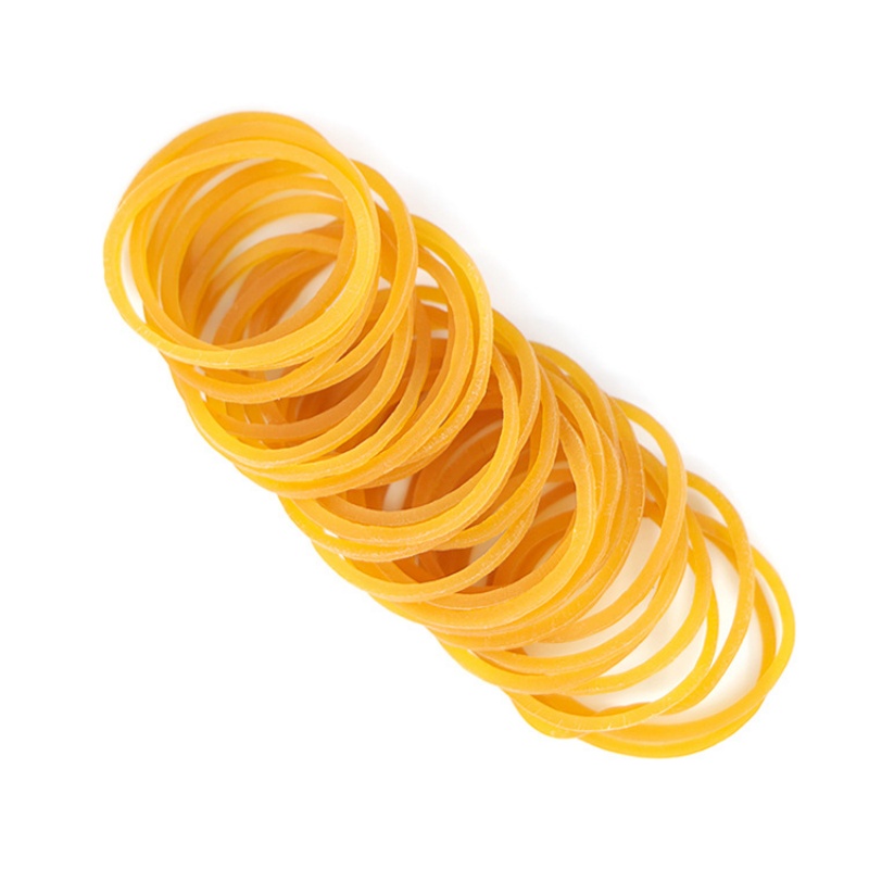 Wholesale high-elasticity yellow rubber bands, durable rubber rings, high-temperature resistant cowhide bands, industrial tensile rubber rings Specification image