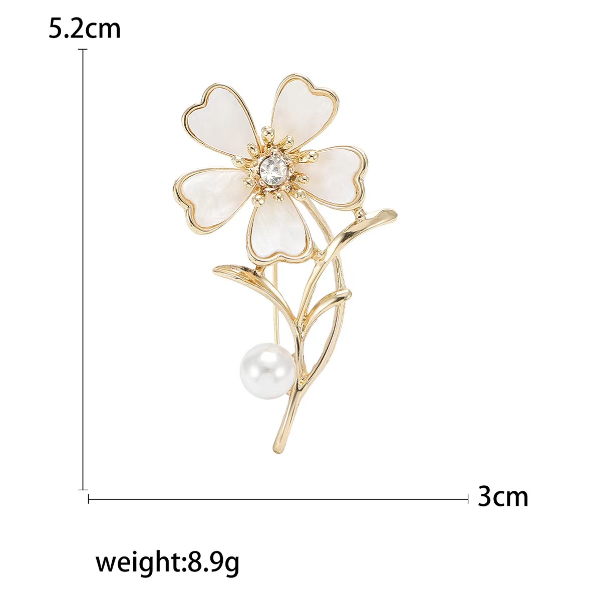 Versión coreana de moda flor broche de alto grado cien con accesorios temperamento simple chal hebillas anti-going pin mujeres al por mayor Item Picture