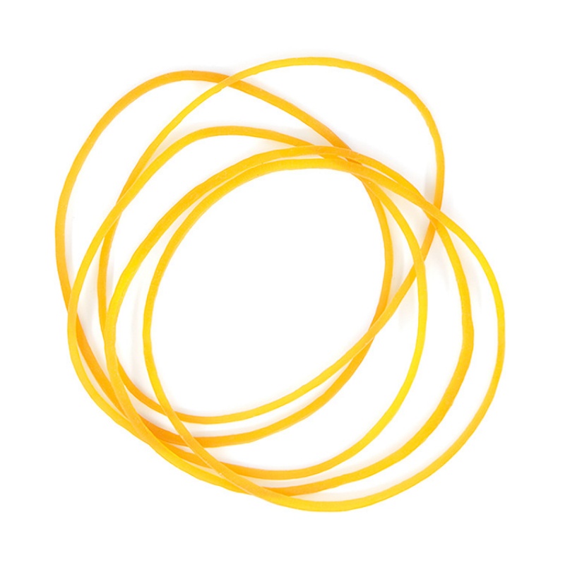 High-elasticity and durable industrial rubber band, cowhide band, environmentally friendly rubber ring, diameter 6cm, yellow rubber ring XYR Specification image