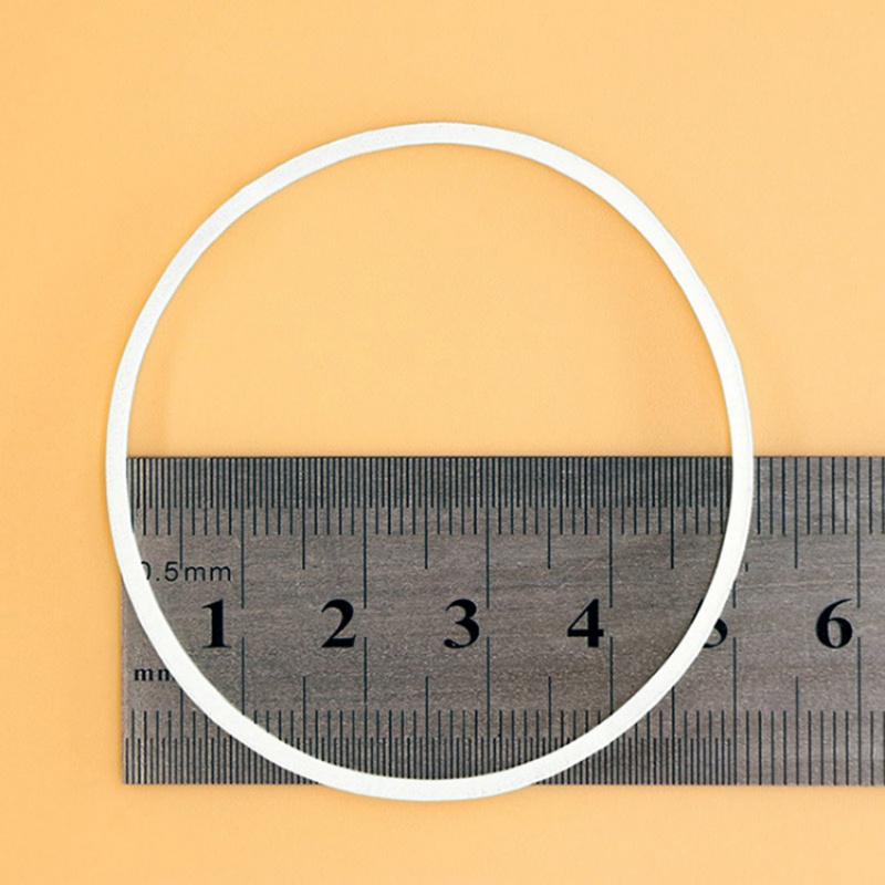 Silicone mushroom-shaped head rubber band, white and yellow thick rubber band rubber ring Specification image