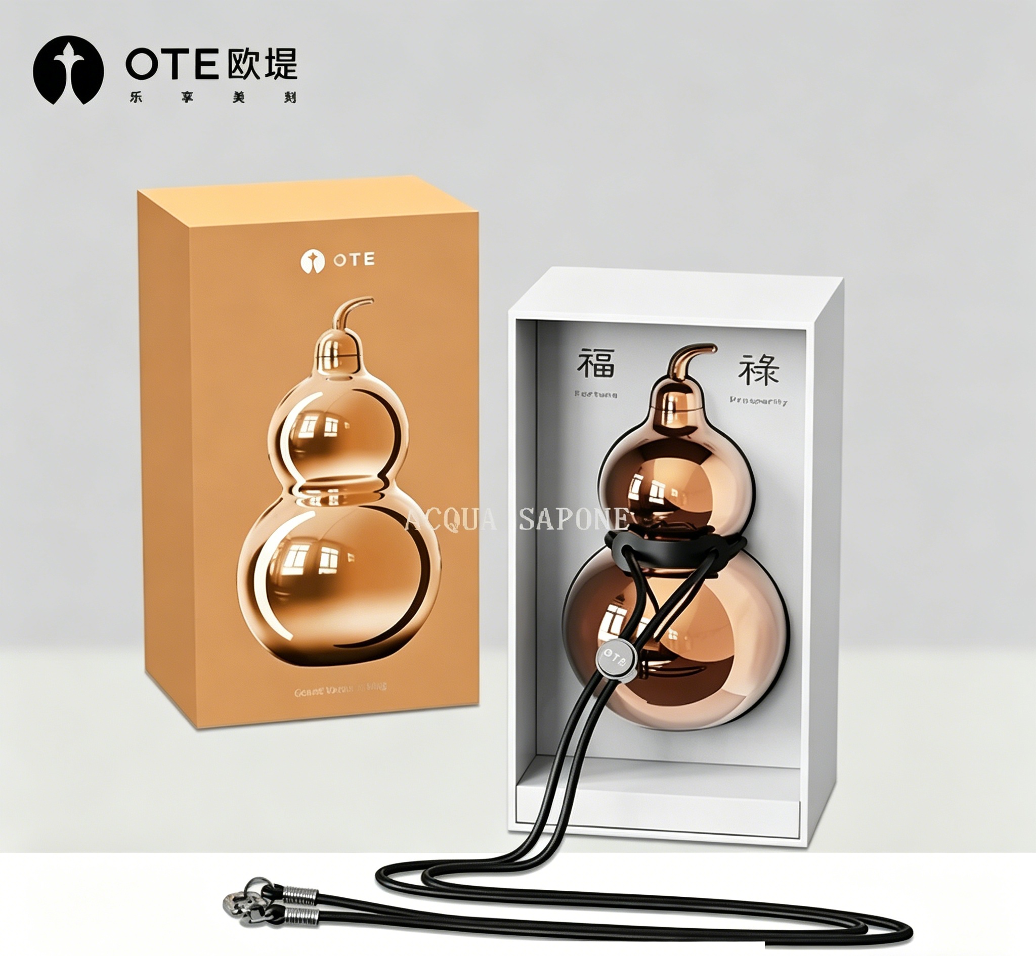 Free shipping! OTE Gourd Insulated Cup Collector's Edition 316 stainless Steel Portable Travel Cup 518ml, High Appearance as a gift details Picture