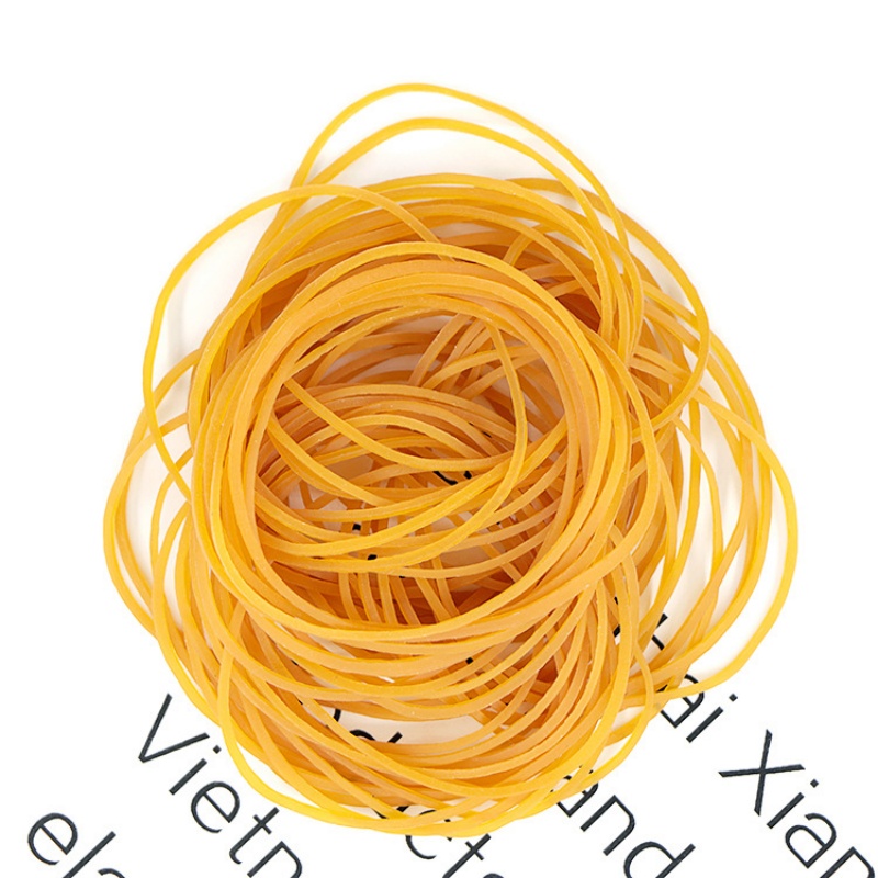 High-elasticity and durable industrial rubber band, cowhide band, environmentally friendly rubber ring, diameter 6cm, yellow rubber ring XYR