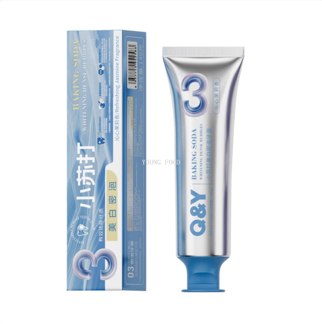 Free shipping: 140g of Double Mint toothpaste ground from Lychee, TESTANERAPALETTE for tooth-strengthening and anti-decay with Notoginseng Item Picture