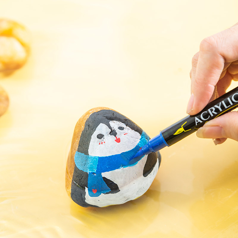 Guangna 6200 Water-based double-headed Acrylic marker pens 36-color, 48-color, 60-color set DIY glass and ceramic graffiti pens Specification image