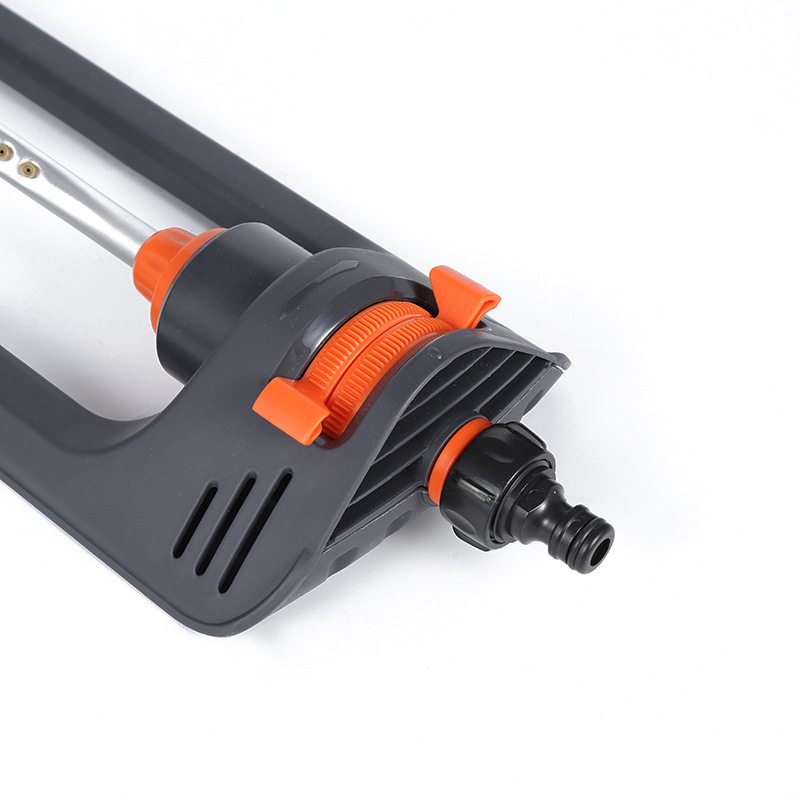 Aluminum tube swing sprinkler, automatic rotating nozzle for garden lawns, roof cooling and flower watering tool Item Picture