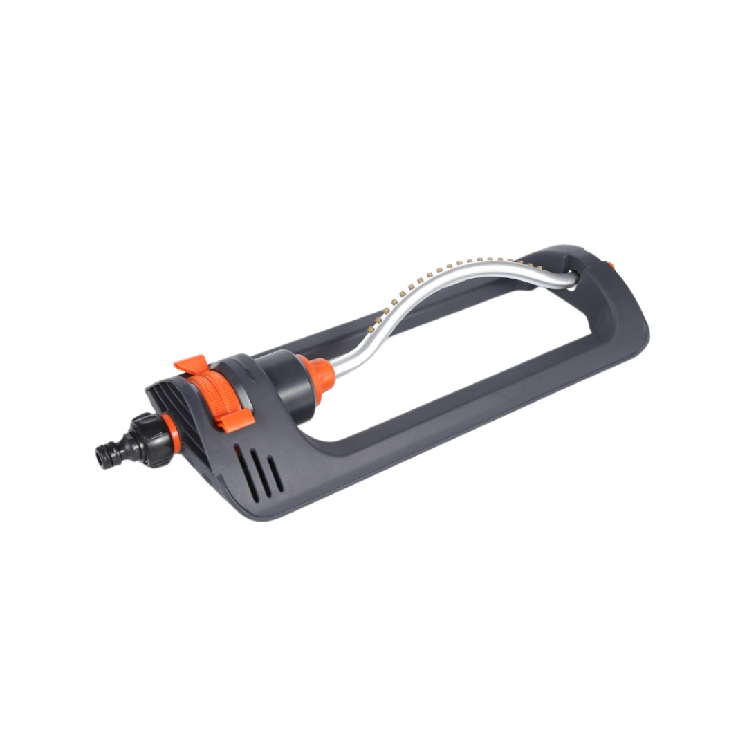 Aluminum tube swing sprinkler, automatic rotating nozzle for garden lawns, roof cooling and flower watering tool details Picture