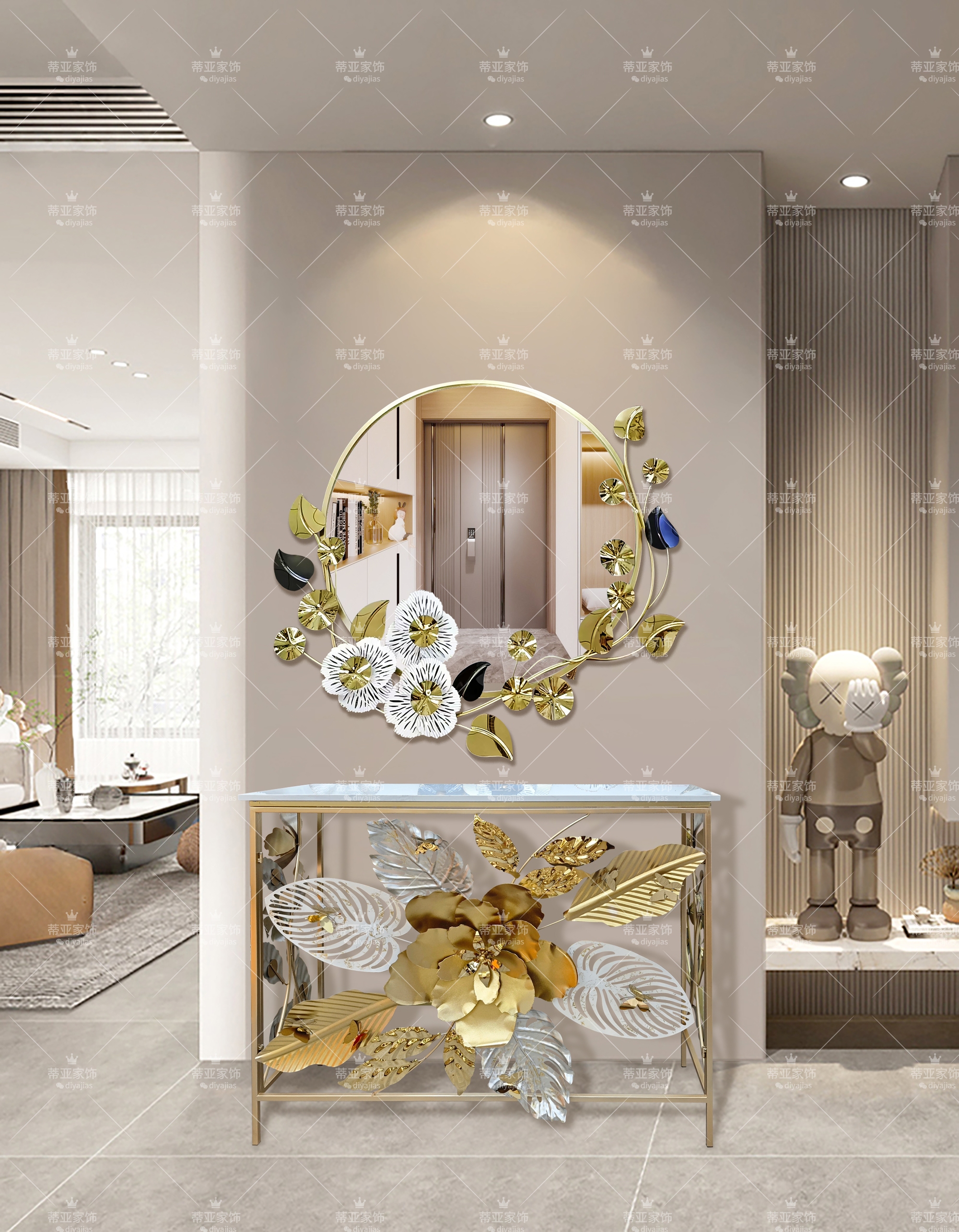زينت كاواساكي المعدنية طاولات ومقاعد التخييم في الفناء الخارجي Specification image