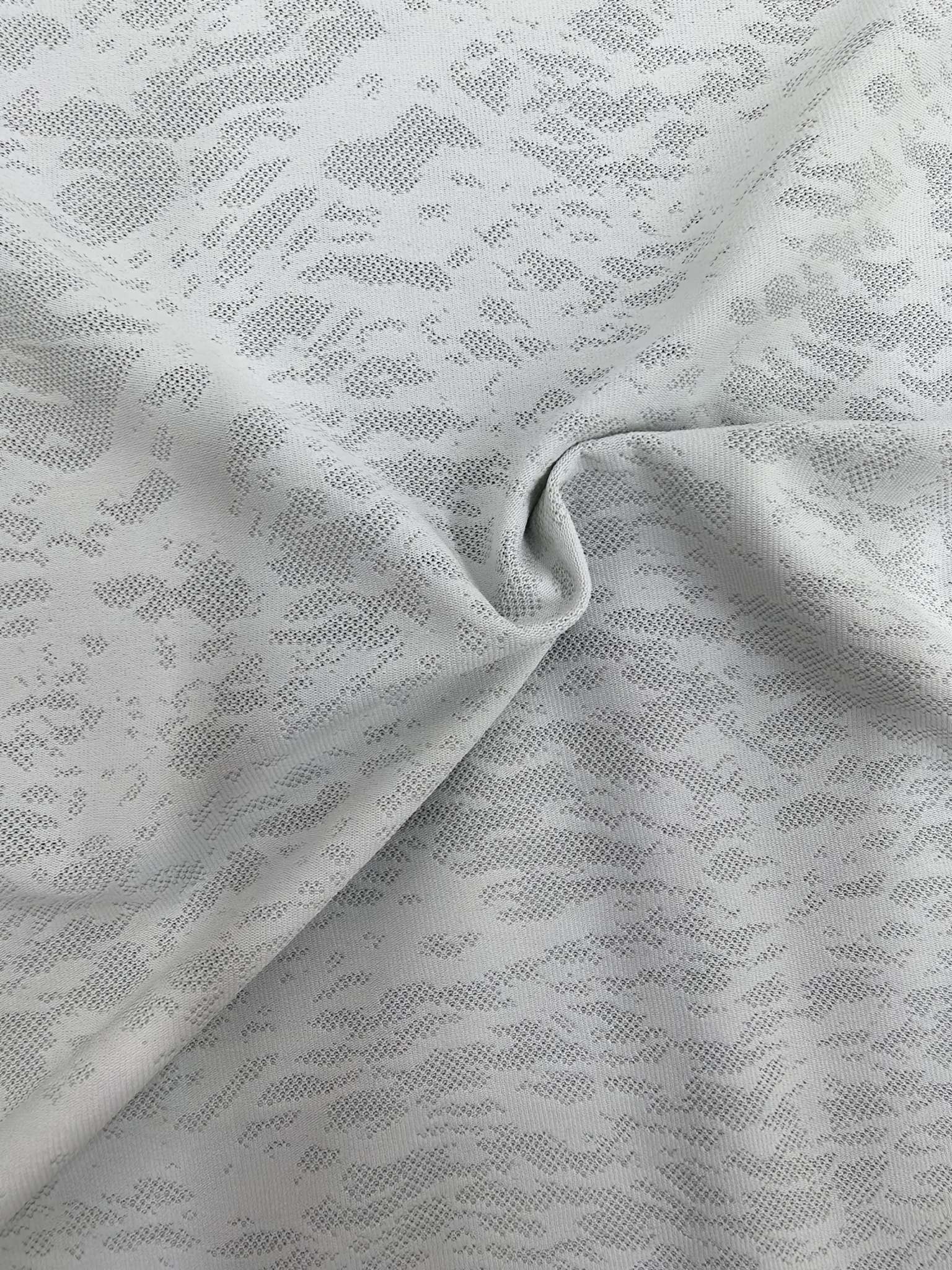 WKA90648 polyester-ammonia knitted close-knit jacquard fabric is suitable for casual sportswear women's blouses details Picture