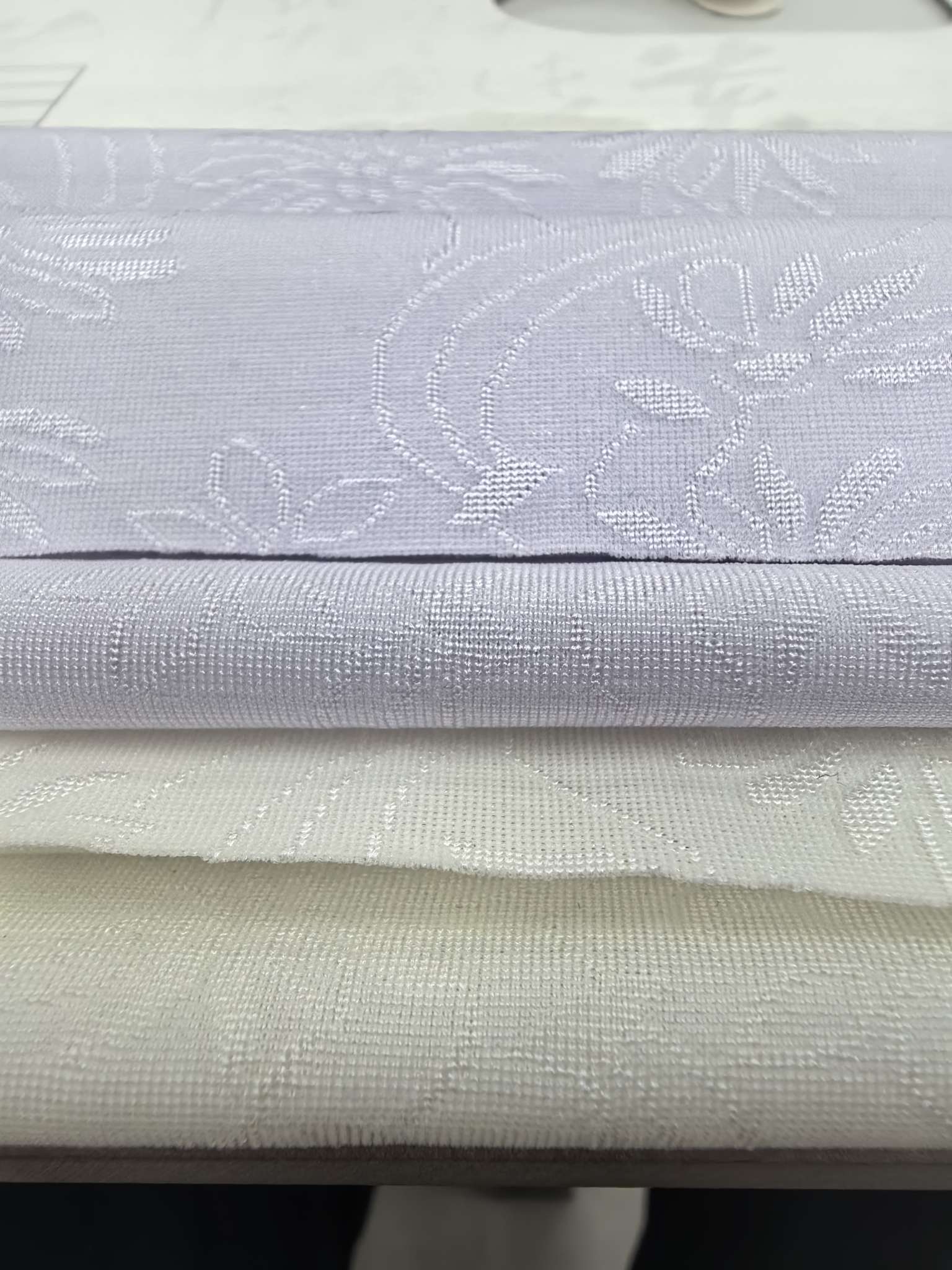 WKA90840 nylon knitted double-sided close-knit jacquard fabric is skin-friendly and soft