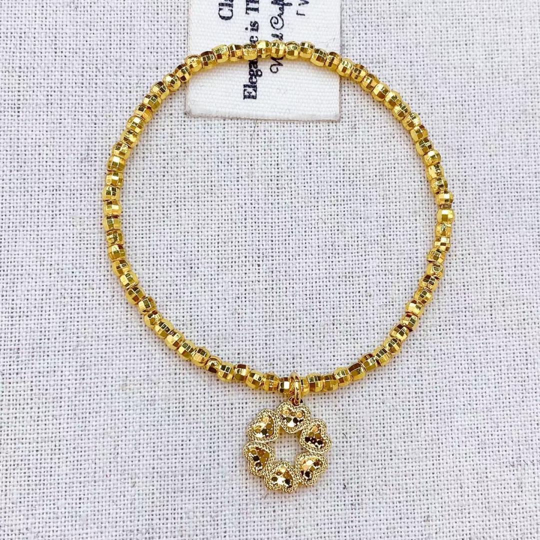 Cute copper gold-plated bracelet, bracelet, fashionable jewelry, women's bracelet accessory gift Item Picture
