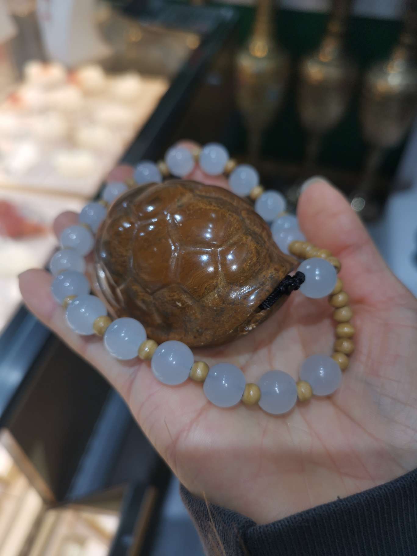 Ba Yu hand-held gift, souvenir, plate and string details Picture