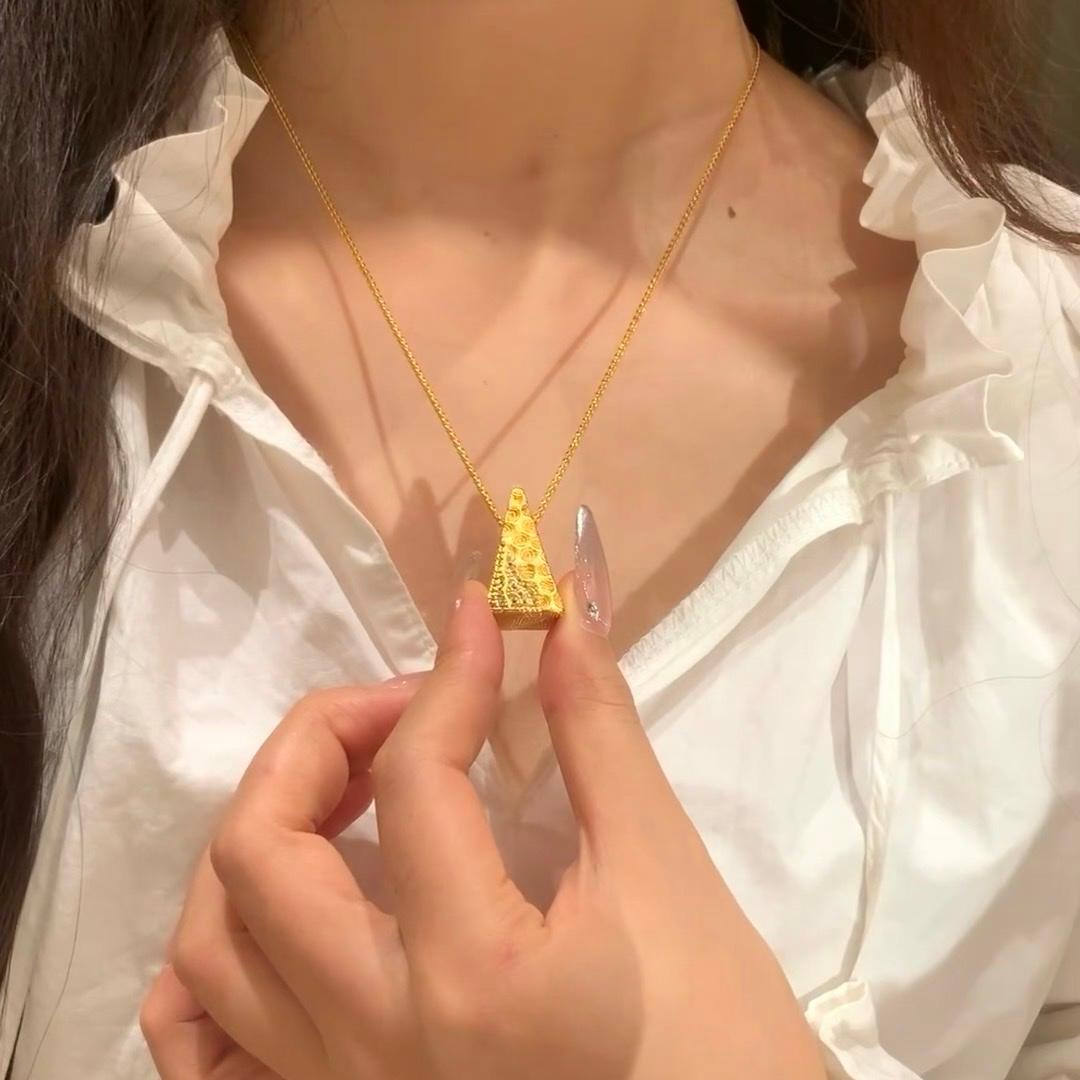 时尚项链沙金饰品简约百搭女士首饰品配饰项链