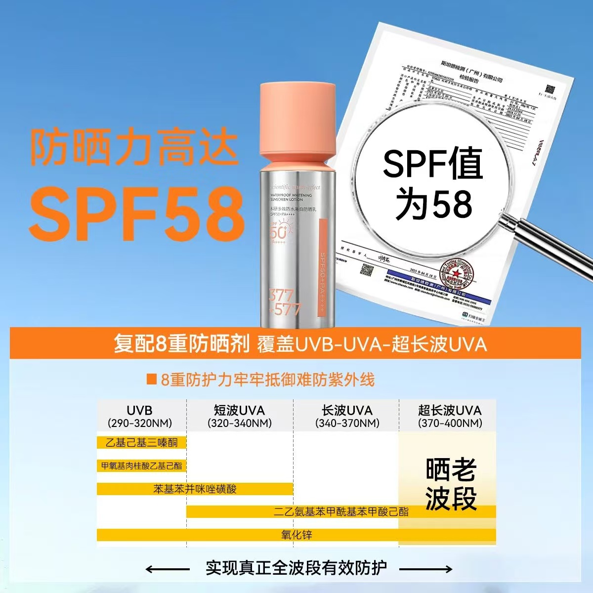 防晒霜/防晒喷雾/防晒/化妆品/蜜丝婷防晒细节图