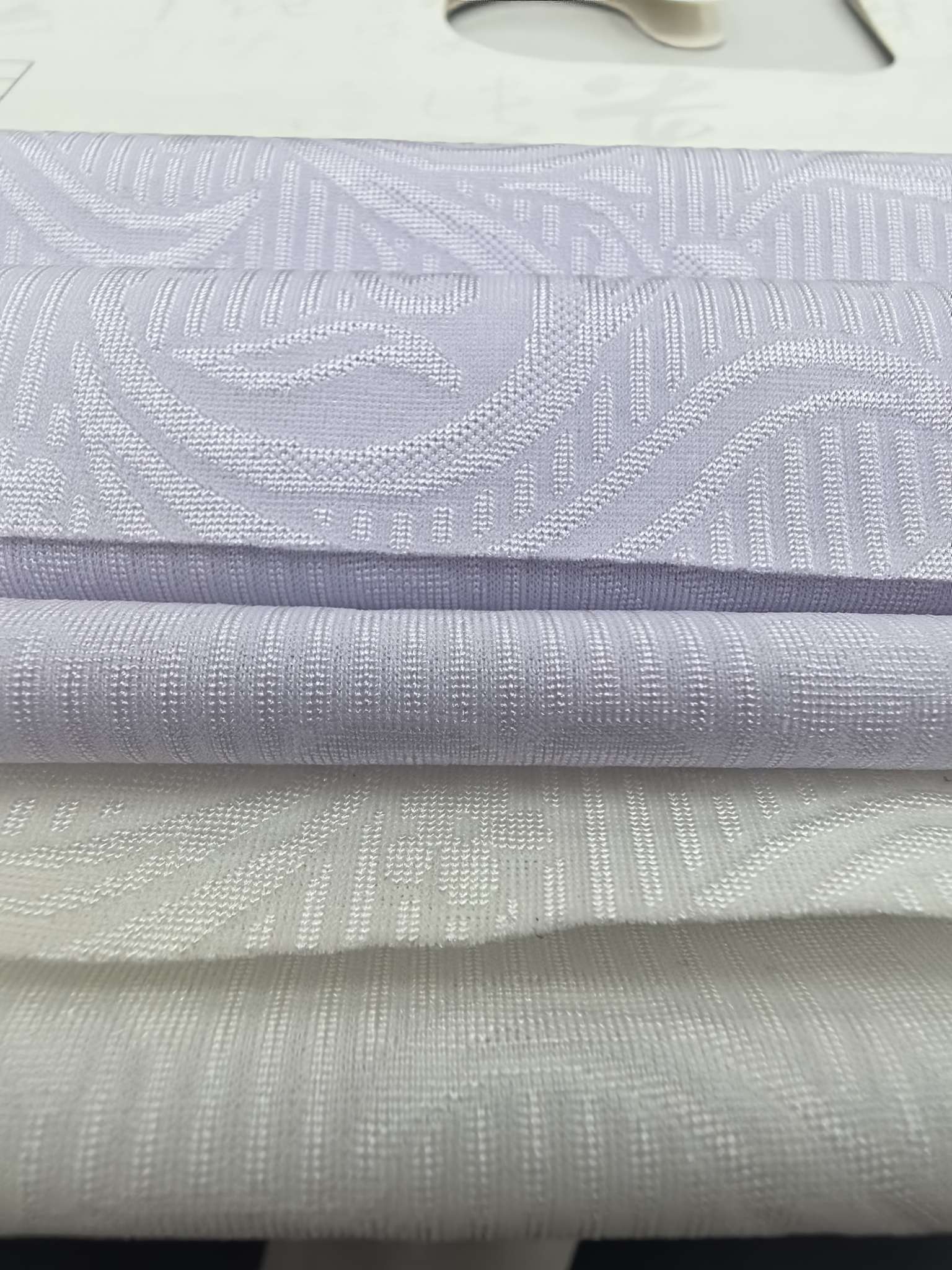WKA90839 nylon knitted double-sided close-knit jacquard fabric is skin-friendly and soft details Picture