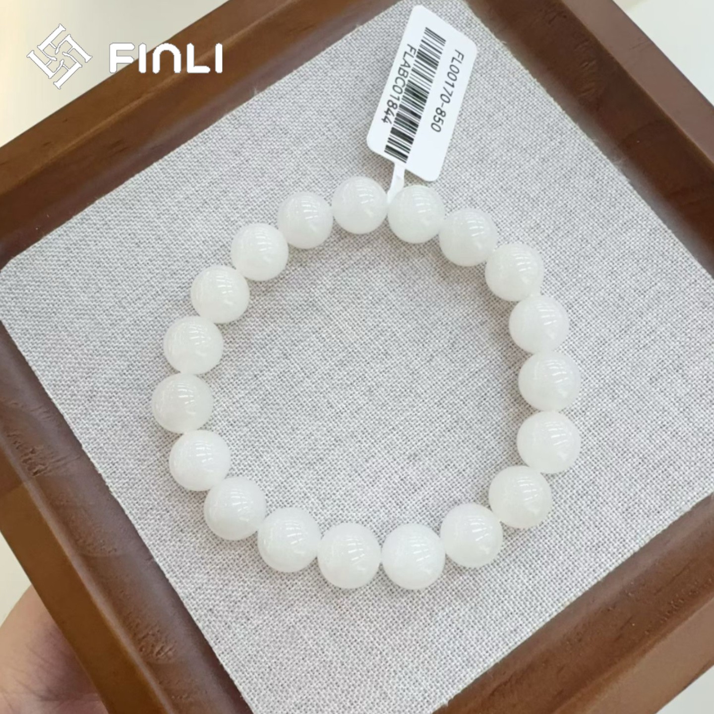 天然白玉手串 简约时尚 大气时尚文玩
