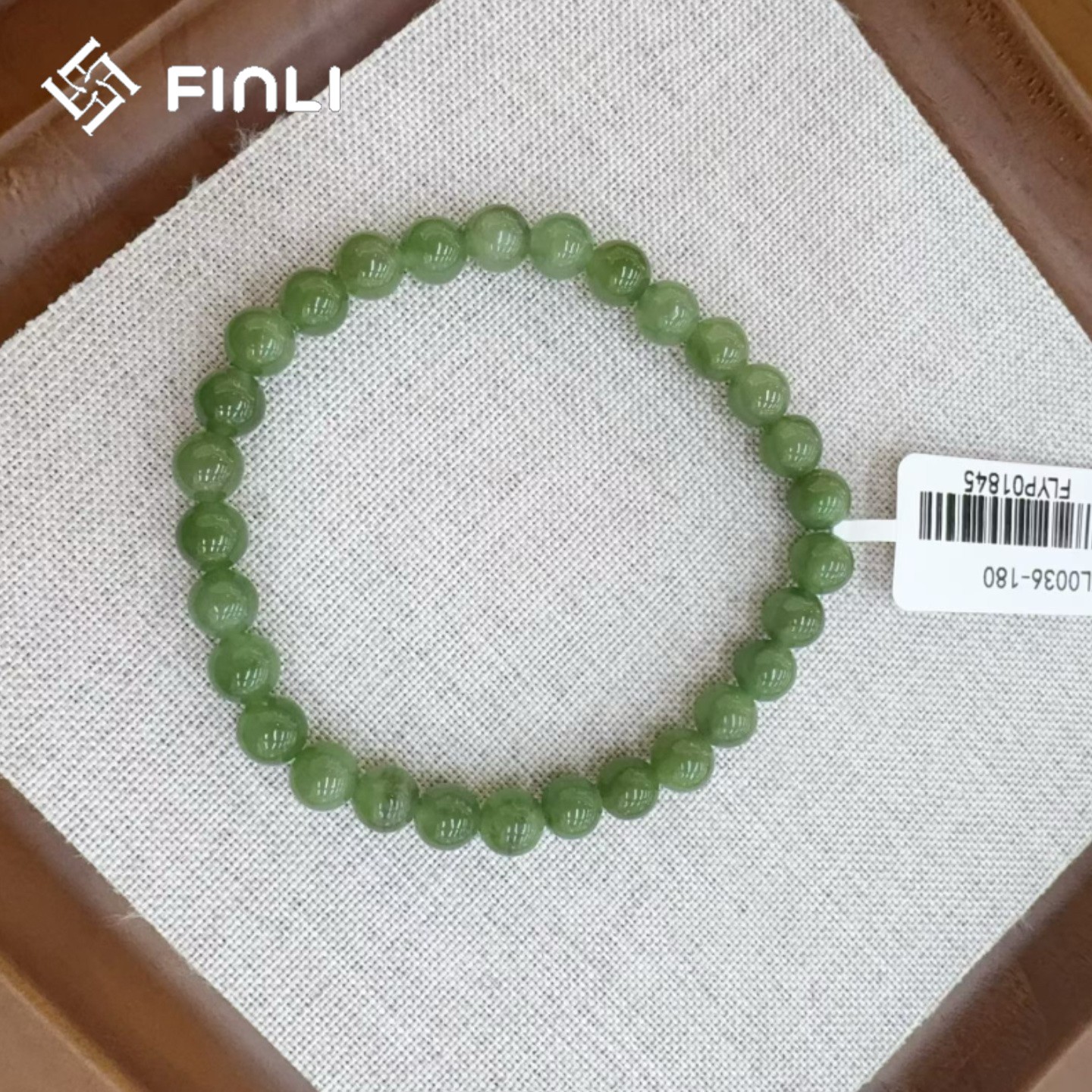 绿色玉珠子手串小众百搭时尚