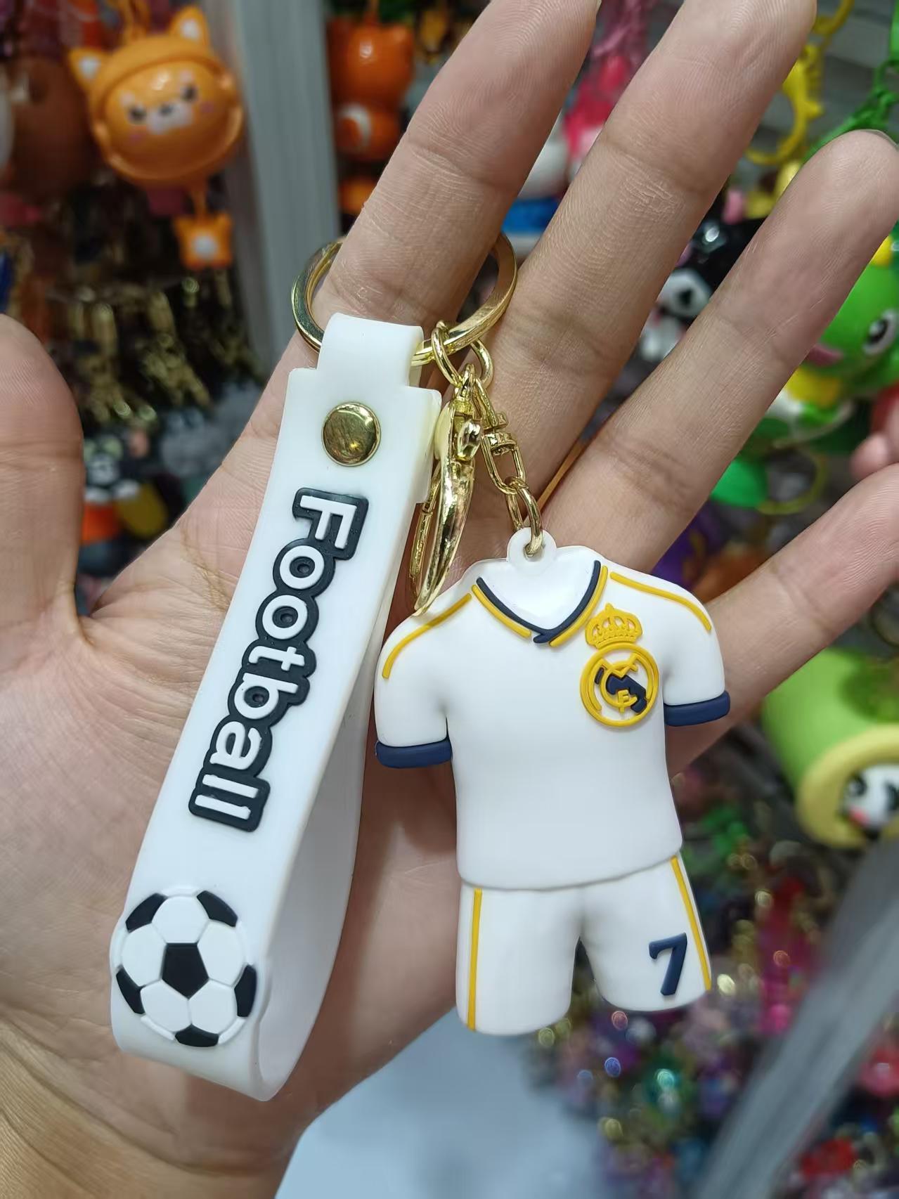  KEYCHAIN足球主题钻饰钥匙扣 钥匙链定制纪念品可定制