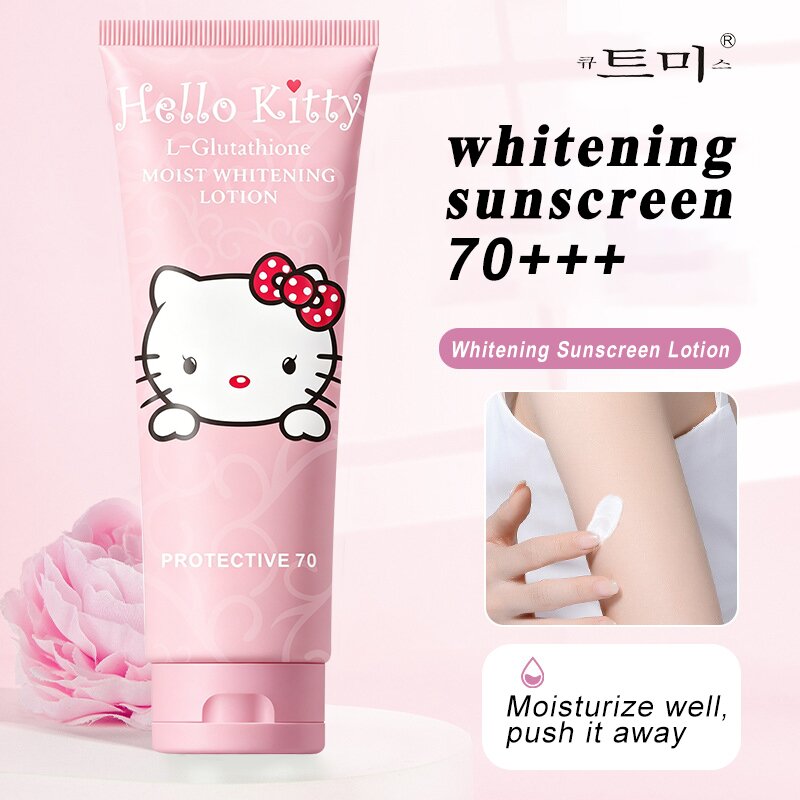 Hello Kitty body whitening lotion防晒霜化妆品